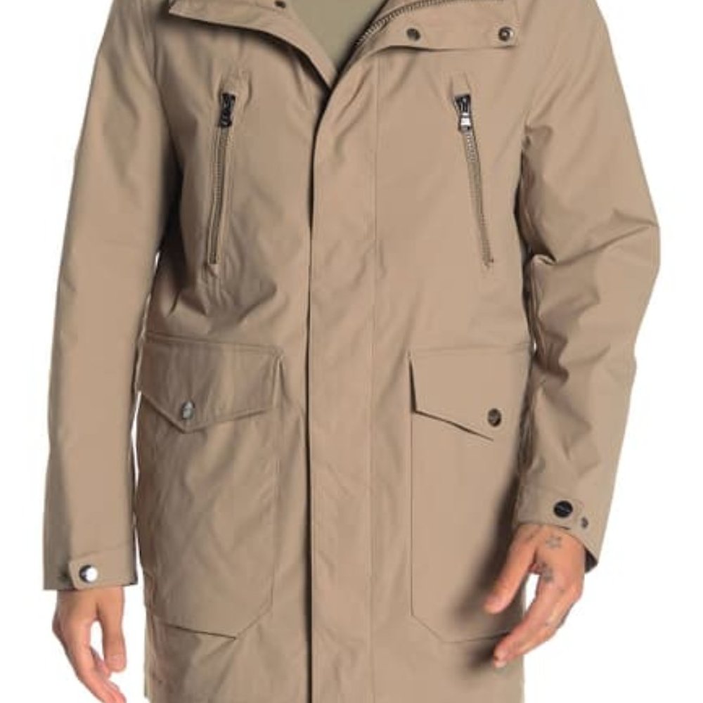 Michael Kors Waxed Zip Front Jacket